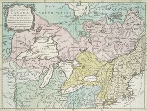 Mappa accurata del Canada, con i paesi adiacenti da Richard William Seale